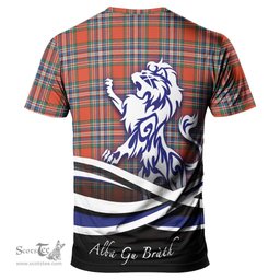 ScotsTee Shop Scottish MacFarlane Ancient Clan Crest Tartan T Shirt Alba Gu Brath Regal Lion Emblem