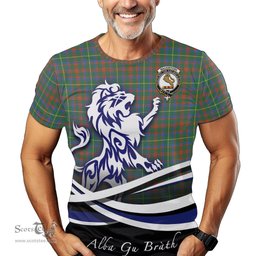 ScotsTee Shop Scottish MacKintosh Hunting Ancient Clan Crest Tartan T Shirt Alba Gu Brath Regal Lion Emblem