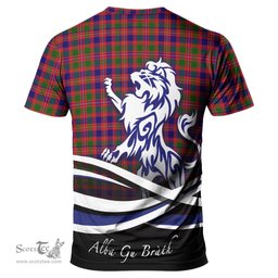ScotsTee Shop Scottish MacIntyre Modern Clan Crest Tartan T Shirt Alba Gu Brath Regal Lion Emblem