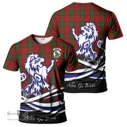 ScotsTee Shop Scottish Maxwell Clan Crest Tartan T Shirt Alba Gu Brath Regal Lion Emblem