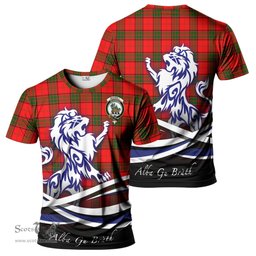 ScotsTee Shop Scottish Maxwell Modern Clan Crest Tartan T Shirt Alba Gu Brath Regal Lion Emblem
