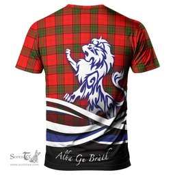ScotsTee Shop Scottish Maxwell Modern Clan Crest Tartan T Shirt Alba Gu Brath Regal Lion Emblem