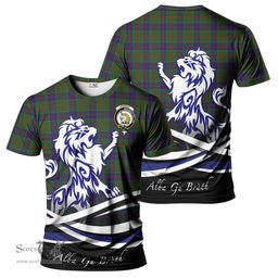 ScotsTee Shop Scottish Stewart of Appin Hunting Clan Crest Tartan T Shirt Alba Gu Brath Regal Lion Emblem