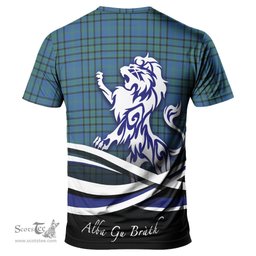 ScotsTee Shop Scottish Matheson Hunting Ancient Clan Crest Tartan T Shirt Alba Gu Brath Regal Lion Emblem