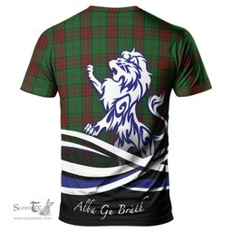 ScotsTee Shop Scottish Maxwell Hunting Clan Crest Tartan T Shirt Alba Gu Brath Regal Lion Emblem