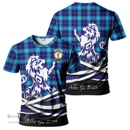 ScotsTee Shop Scottish McKerrell Clan Crest Tartan T Shirt Alba Gu Brath Regal Lion Emblem