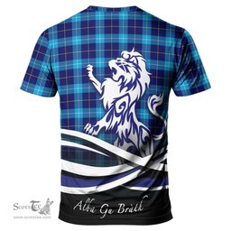 ScotsTee Shop Scottish McKerrell Clan Crest Tartan T Shirt Alba Gu Brath Regal Lion Emblem