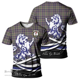 ScotsTee Shop Scottish Taylor Weathered Clan Crest Tartan T Shirt Alba Gu Brath Regal Lion Emblem