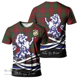 ScotsTee Shop Scottish Stewart of Appin Clan Crest Tartan T Shirt Alba Gu Brath Regal Lion Emblem