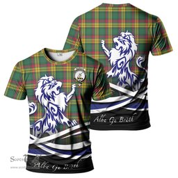 ScotsTee Shop Scottish MacMillan Old Ancient Clan Crest Tartan T Shirt Alba Gu Brath Regal Lion Emblem
