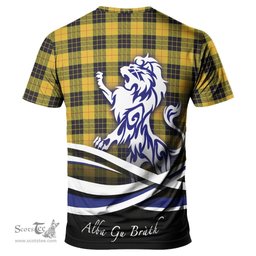 ScotsTee Shop Scottish MacLeod of Lewis Ancient Clan Crest Tartan T Shirt Alba Gu Brath Regal Lion Emblem