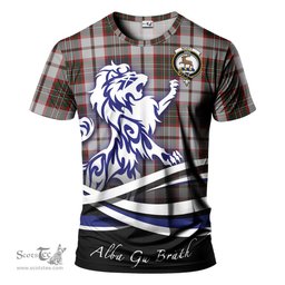 ScotsTee Shop Scottish Scott Dress Clan Crest Tartan T Shirt Alba Gu Brath Regal Lion Emblem