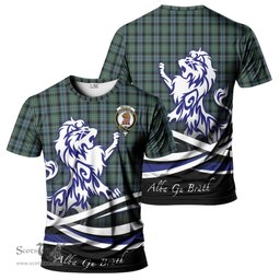 ScotsTee Shop Scottish Melville Clan Crest Tartan T Shirt Alba Gu Brath Regal Lion Emblem