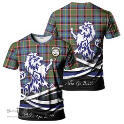 ScotsTee Shop Scottish Norvel Clan Crest Tartan T Shirt Alba Gu Brath Regal Lion Emblem