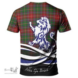 ScotsTee Shop Scottish Somerville Clan Crest Tartan T Shirt Alba Gu Brath Regal Lion Emblem