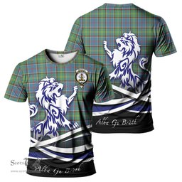 ScotsTee Shop Scottish Whitelaw Clan Crest Tartan T Shirt Alba Gu Brath Regal Lion Emblem