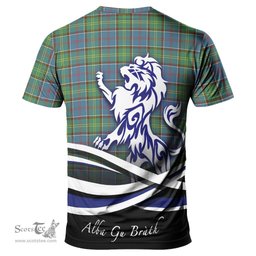 ScotsTee Shop Scottish Whitelaw Clan Crest Tartan T Shirt Alba Gu Brath Regal Lion Emblem