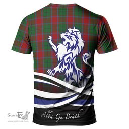 ScotsTee Shop Scottish MacPhail Blue Bands Clan Crest Tartan T Shirt Alba Gu Brath Regal Lion Emblem