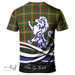ScotsTee Shop Scottish MacMillan Society of Glasgow Clan Crest Tartan T Shirt Alba Gu Brath Regal Lion Emblem