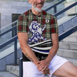ScotsTee Shop Scottish Rose White Dress Clan Crest Tartan T Shirt Alba Gu Brath Regal Lion Emblem