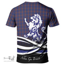 ScotsTee Shop Scottish MacLaine of Lochbuie Clan Crest Tartan T Shirt Alba Gu Brath Regal Lion Emblem