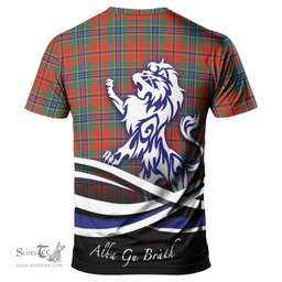 ScotsTee Shop Scottish MacLean of Duart Ancient Clan Crest Tartan T Shirt Alba Gu Brath Regal Lion Emblem