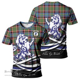 ScotsTee Shop Scottish Stirling Bannockburn Clan Crest Tartan T Shirt Alba Gu Brath Regal Lion Emblem