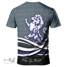 ScotsTee Shop Scottish McKerrell of Hillhouse Dress Clan Crest Tartan T Shirt Alba Gu Brath Regal Lion Emblem