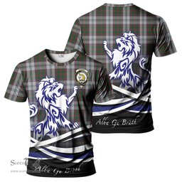 ScotsTee Shop Scottish Stewart of Appin Dress Clan Crest Tartan T Shirt Alba Gu Brath Regal Lion Emblem