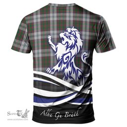 ScotsTee Shop Scottish Stewart of Appin Dress Clan Crest Tartan T Shirt Alba Gu Brath Regal Lion Emblem