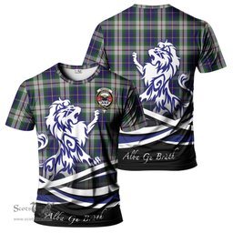 ScotsTee Shop Scottish MacLeod Of Californian Clan Crest Tartan T Shirt Alba Gu Brath Regal Lion Emblem