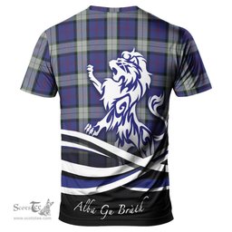 ScotsTee Shop Scottish Sinclair Dress Clan Crest Tartan T Shirt Alba Gu Brath Regal Lion Emblem