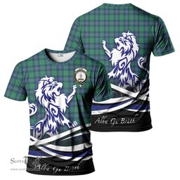 ScotsTee Shop Scottish Shaw Ancient Clan Crest Tartan T Shirt Alba Gu Brath Regal Lion Emblem