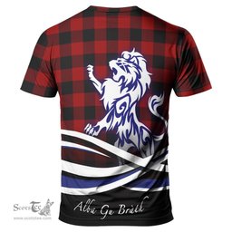 ScotsTee Shop Scottish Rob Roy Macgregor Clan Crest Tartan T Shirt Alba Gu Brath Regal Lion Emblem