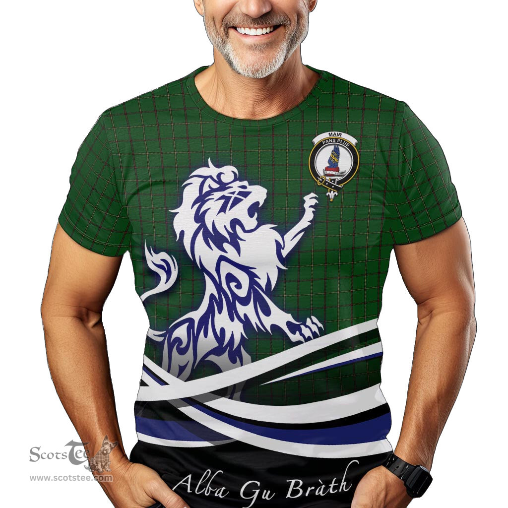 ScotsTee Shop Scottish Mar Tribe Clan Crest Tartan T Shirt Alba Gu Brath Regal Lion Emblem