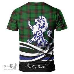 ScotsTee Shop Scottish Primrose Clan Crest Tartan T Shirt Alba Gu Brath Regal Lion Emblem