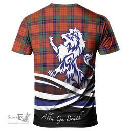 ScotsTee Shop Scottish Nicolson Ancient Clan Crest Tartan T Shirt Alba Gu Brath Regal Lion Emblem