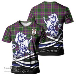 ScotsTee Shop Scottish Taylor Clan Crest Tartan T Shirt Alba Gu Brath Regal Lion Emblem