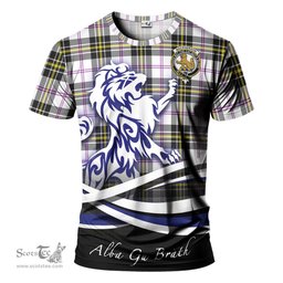 ScotsTee Shop Scottish MacPherson Dress Modern Clan Crest Tartan T Shirt Alba Gu Brath Regal Lion Emblem
