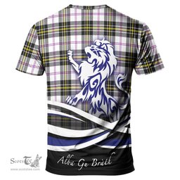 ScotsTee Shop Scottish MacPherson Dress Modern Clan Crest Tartan T Shirt Alba Gu Brath Regal Lion Emblem
