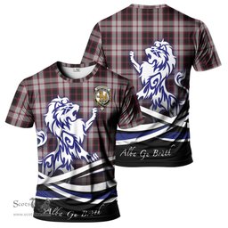 ScotsTee Shop Scottish MacPherson Clan Crest Tartan T Shirt Alba Gu Brath Regal Lion Emblem