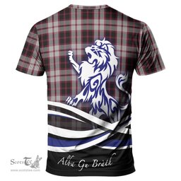 ScotsTee Shop Scottish MacPherson Clan Crest Tartan T Shirt Alba Gu Brath Regal Lion Emblem