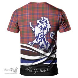 ScotsTee Shop Scottish MacRae Ancient Clan Crest Tartan T Shirt Alba Gu Brath Regal Lion Emblem