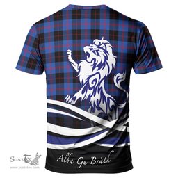ScotsTee Shop Scottish Maule Clan Crest Tartan T Shirt Alba Gu Brath Regal Lion Emblem