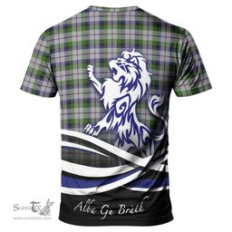 ScotsTee Shop Scottish MacNaughton Dress Clan Crest Tartan T Shirt Alba Gu Brath Regal Lion Emblem