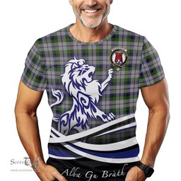 ScotsTee Shop Scottish MacNaughton Dress Clan Crest Tartan T Shirt Alba Gu Brath Regal Lion Emblem