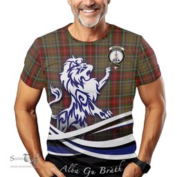 ScotsTee Shop Scottish Muirhead Old Clan Crest Tartan T Shirt Alba Gu Brath Regal Lion Emblem