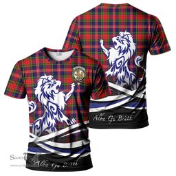 ScotsTee Shop Scottish MacPherson Modern Clan Crest Tartan T Shirt Alba Gu Brath Regal Lion Emblem