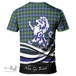 ScotsTee Shop Scottish MacNeil of Barra Ancient Clan Crest Tartan T Shirt Alba Gu Brath Regal Lion Emblem