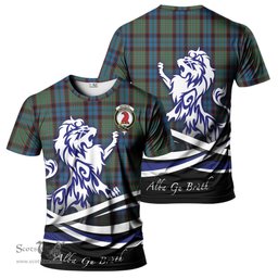 ScotsTee Shop Scottish MacNicol Hunting Clan Crest Tartan T Shirt Alba Gu Brath Regal Lion Emblem